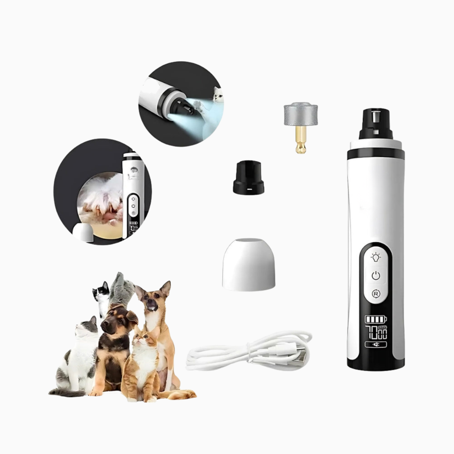 Elektrisk Kloslip för Hund & Katt med LED
