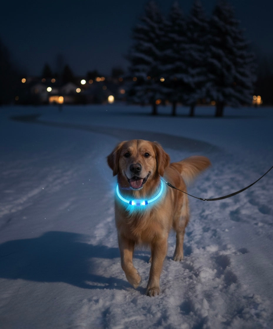 LED lysande hundhalsband
