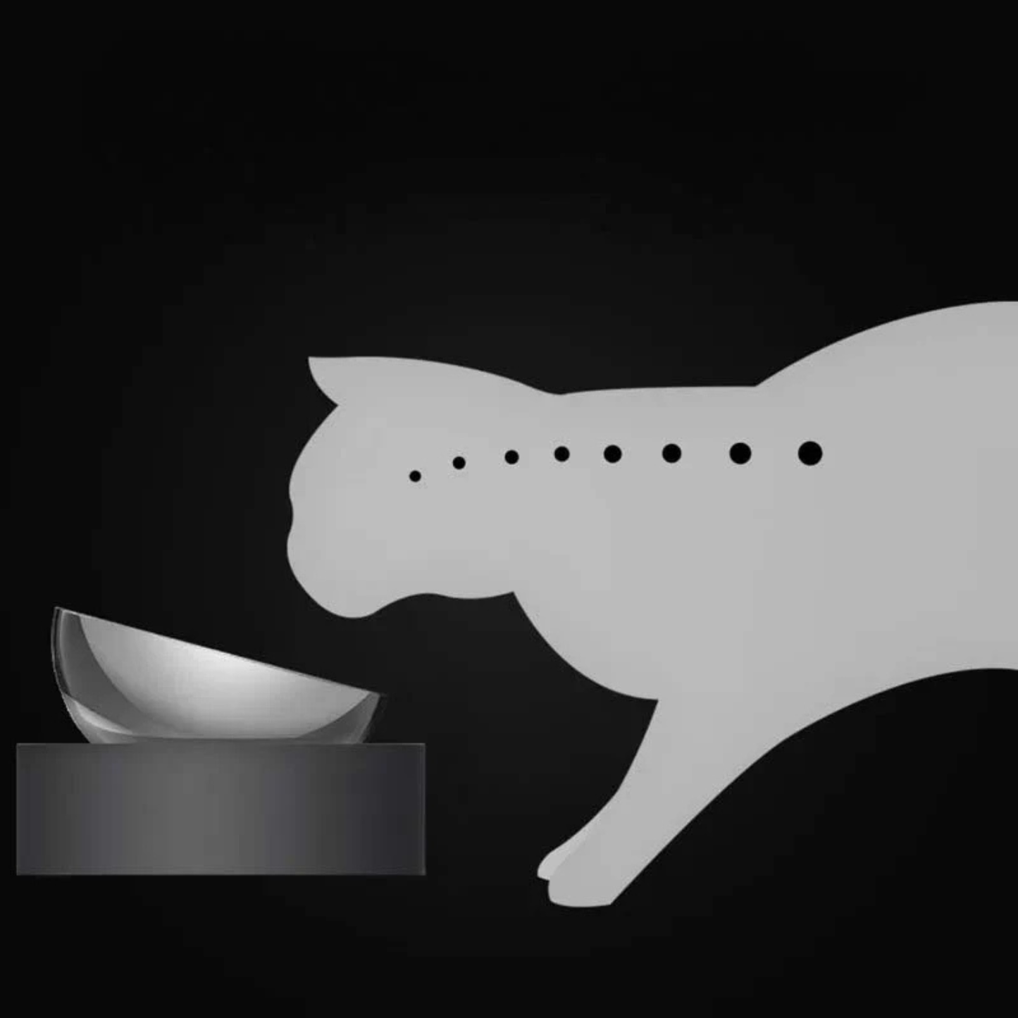 Rostfri Dubbel Matskål för hund & katt