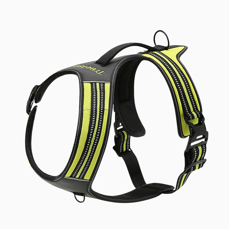 Reflekterande antidrag hundsele - med handtag