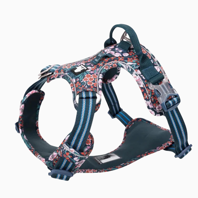 Reflekterande antidrag hundsele - med handtag